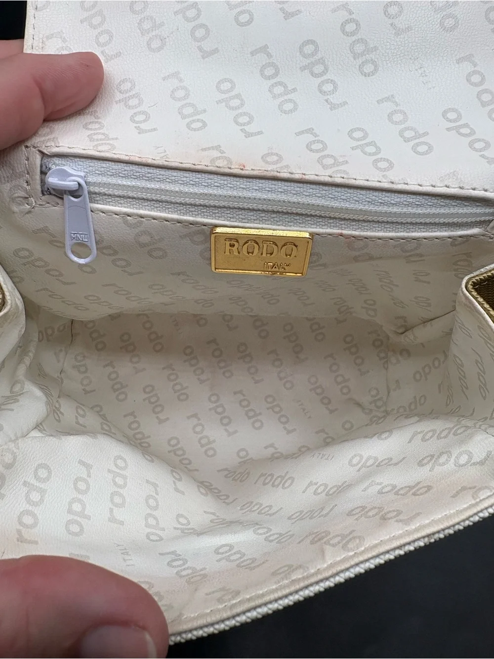 Vintage Rodo Italy Nautical Crossbody Bag Compass Star Whimsical Coastal Preppy
